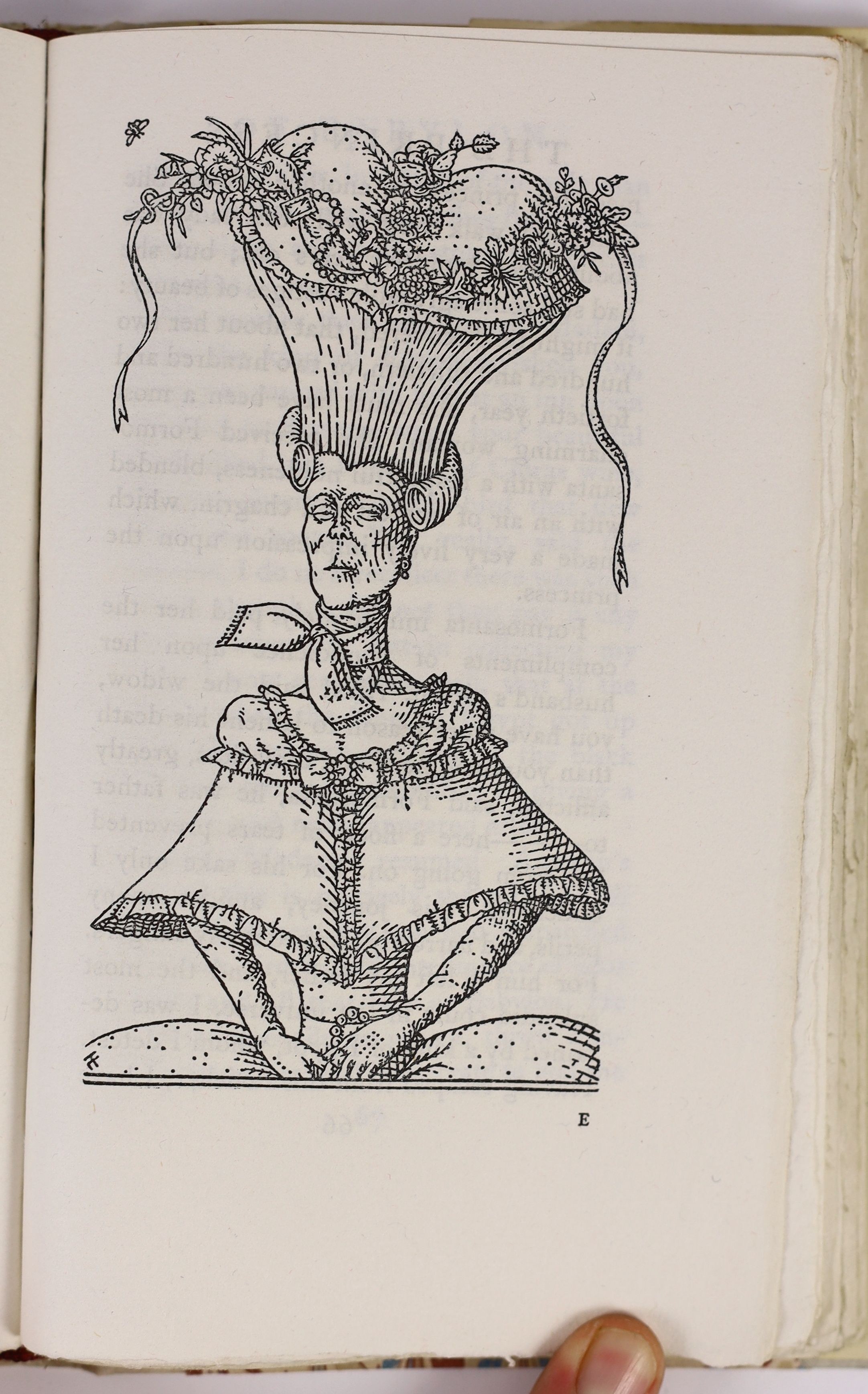 Nonesuch Press - Voltaire, M. De - The Princess of Babylon, one of 1500, illustrated with 10 plates by Thomas Lewinsky, 8vo, quarter vellum with marbled boards, London, 1927, with later slip case.